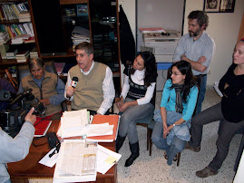 Conferencia de prensa en septiembre de 2009