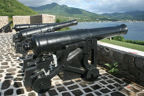 Cannons at Fort Shirley, Dominica