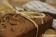 Banana and walnut loaf fresh from the oven