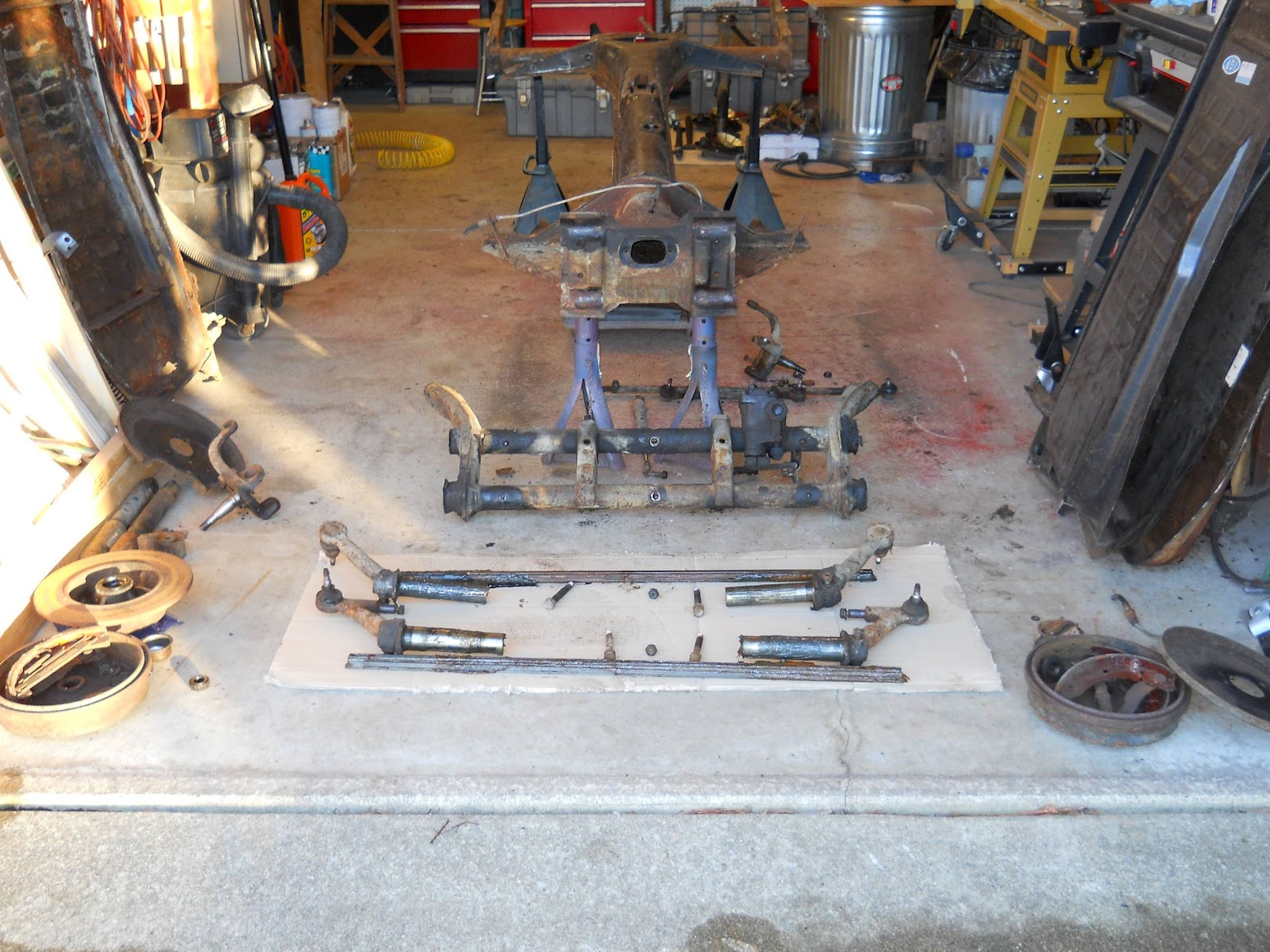 67 VW Beetle Project Front beam work