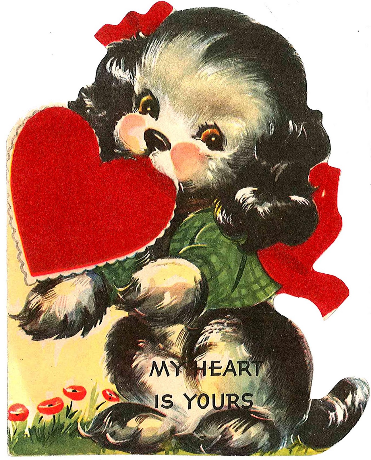 Very Merry Vintage Syle: Vintage Valentine Card Images & Decor {Link Up  Above!}