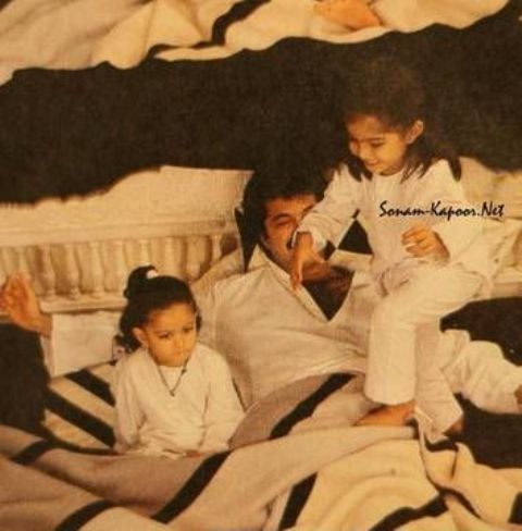  Sonam Kapoor Childhood Real Life Pics