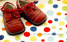 Red little boy's shoes