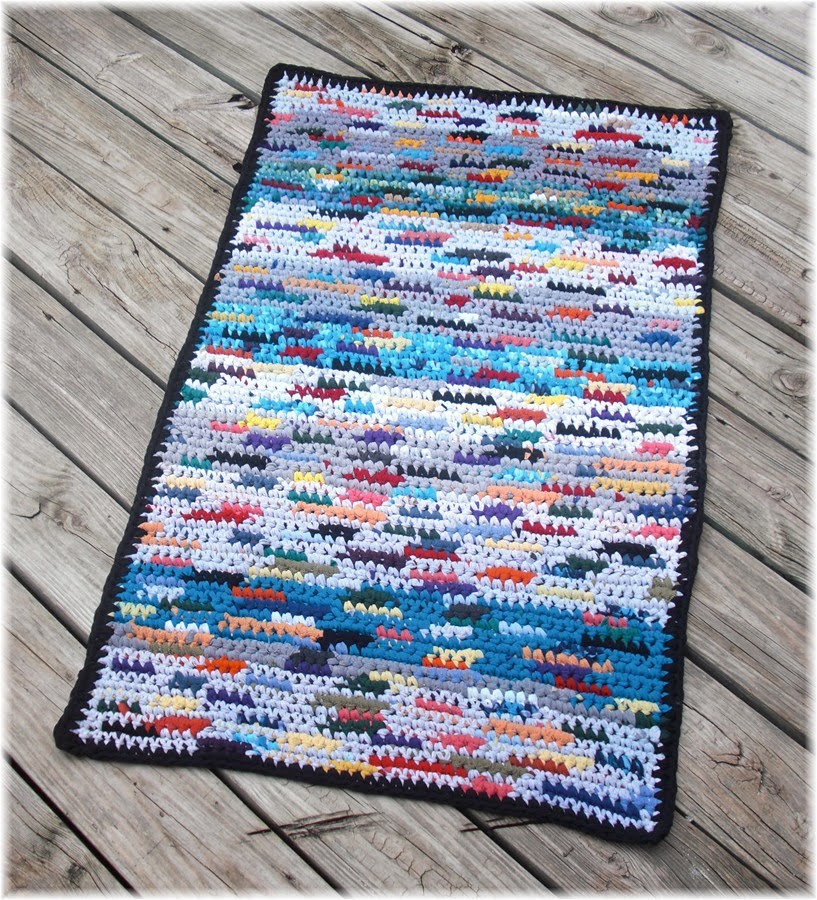 Debs Crochet Picture of my latest rag rug
