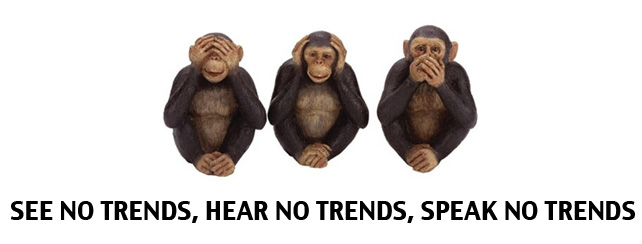 see no trends, hear no trends, speak no trends