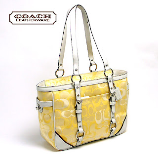 GreenApple4sale: Authentic Branded Bags: Coach Optic Signature Yellow ...
