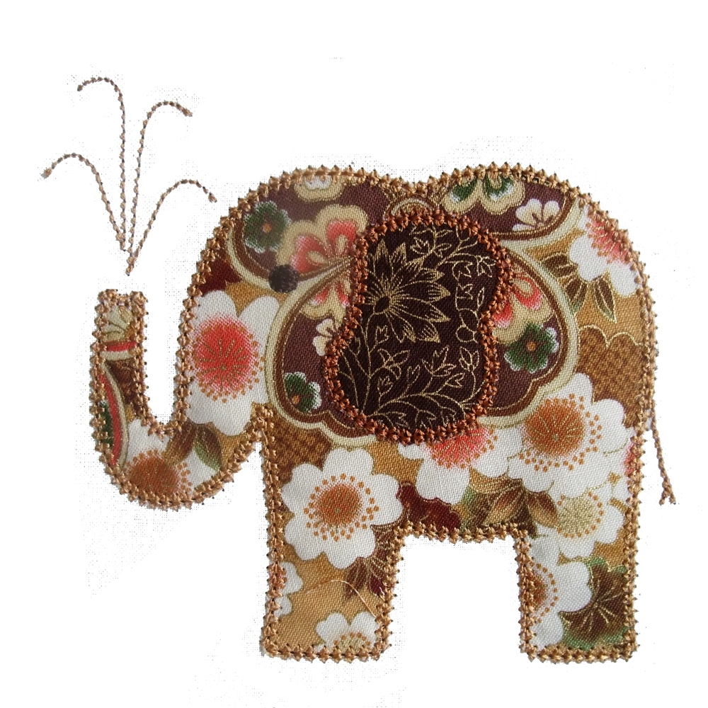 Big Dreams Embroidery ELINA ELEPHANT Machine Embroidery Applique