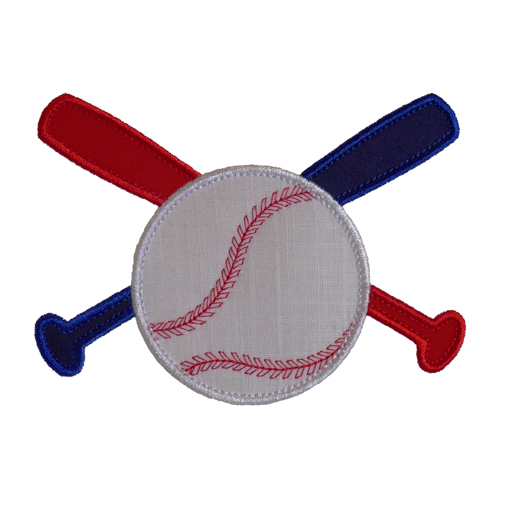 Big Dreams Embroidery BASEBALL BATS AND BALL RANGE Machine Embroidery