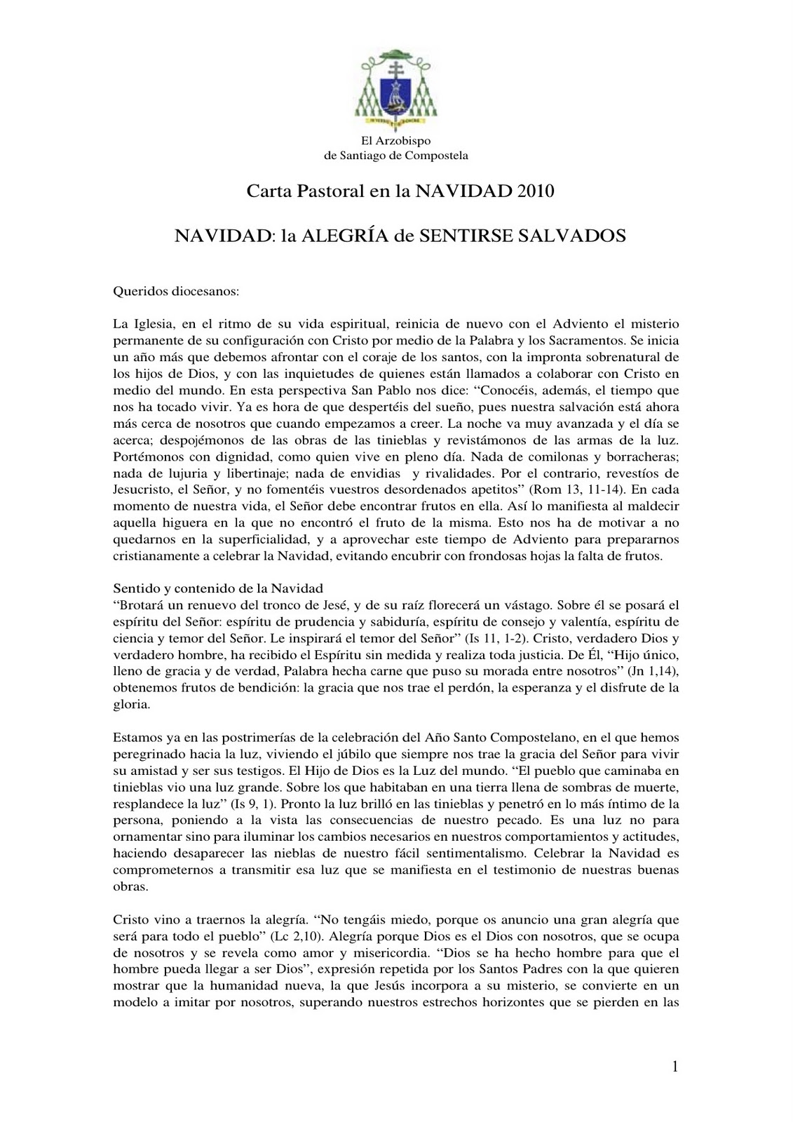 PARROQUIAS DE ARES, LUBRE, CERVÁS Y LIMODRE: CARTA DE 