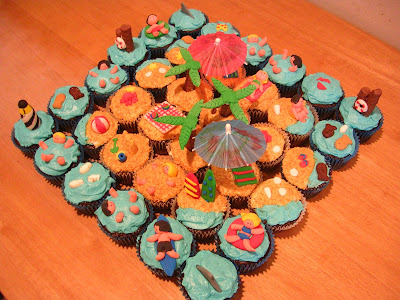 Beach Cupcakes
