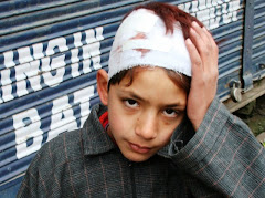 CHILDREN BEATEN FOR ANTI-POLL PROTESTS