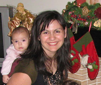 Με τη μικρή μου κόρη, 5 μηνών, φέτος τα Χριστούγεννα