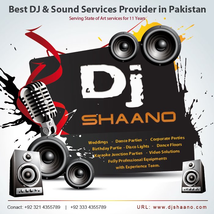 DJ SHAANO Top DJ & Sound Services Provider in Lahore Pakistan Book