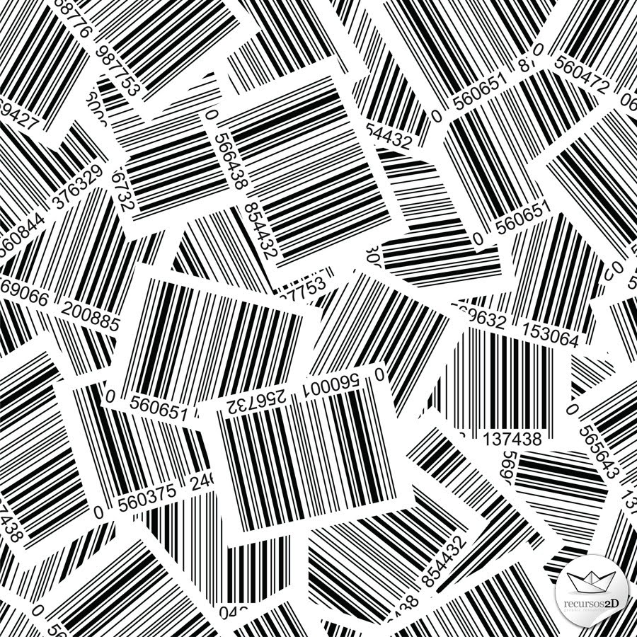 Códigos de barras vectoriales (Vector Barcodes overlapped) Recursos 2D