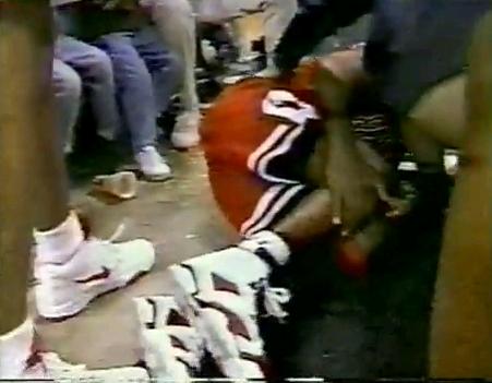 michael jordan wearing carmine 6