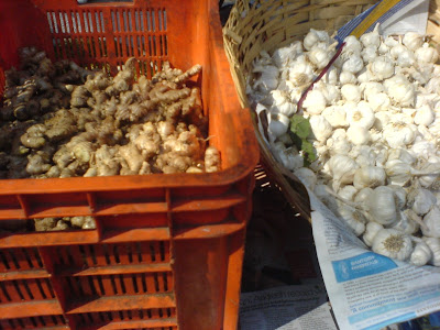 This Week at the Farmer's Market - Ginger and Garlic