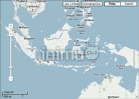 inimu.com: Lihat Peta di Google Maps Indonesia via PC dan Ponsel