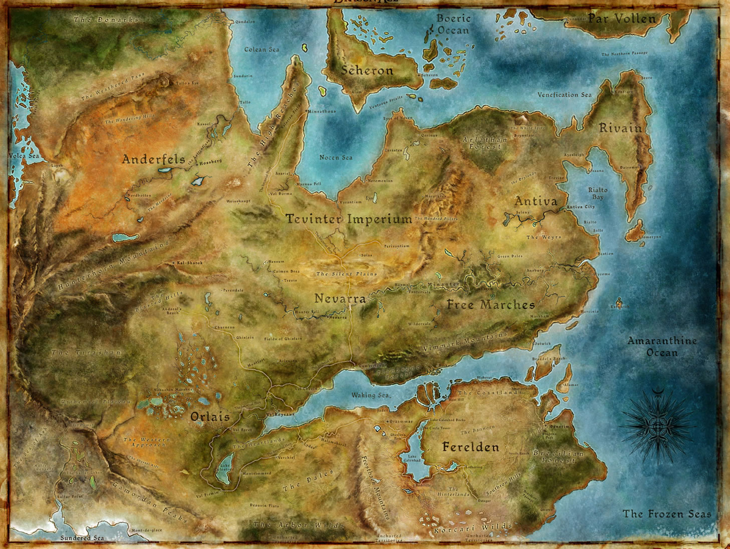 Shadow And Bone Carte Du Monde The Raskal RPG: [Dragon Age] Histoire de Thédas