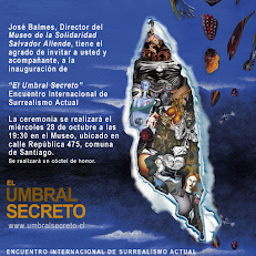 Exposición Internacional del Surrealismo Actual- Invitación Museo Salvador Allende.