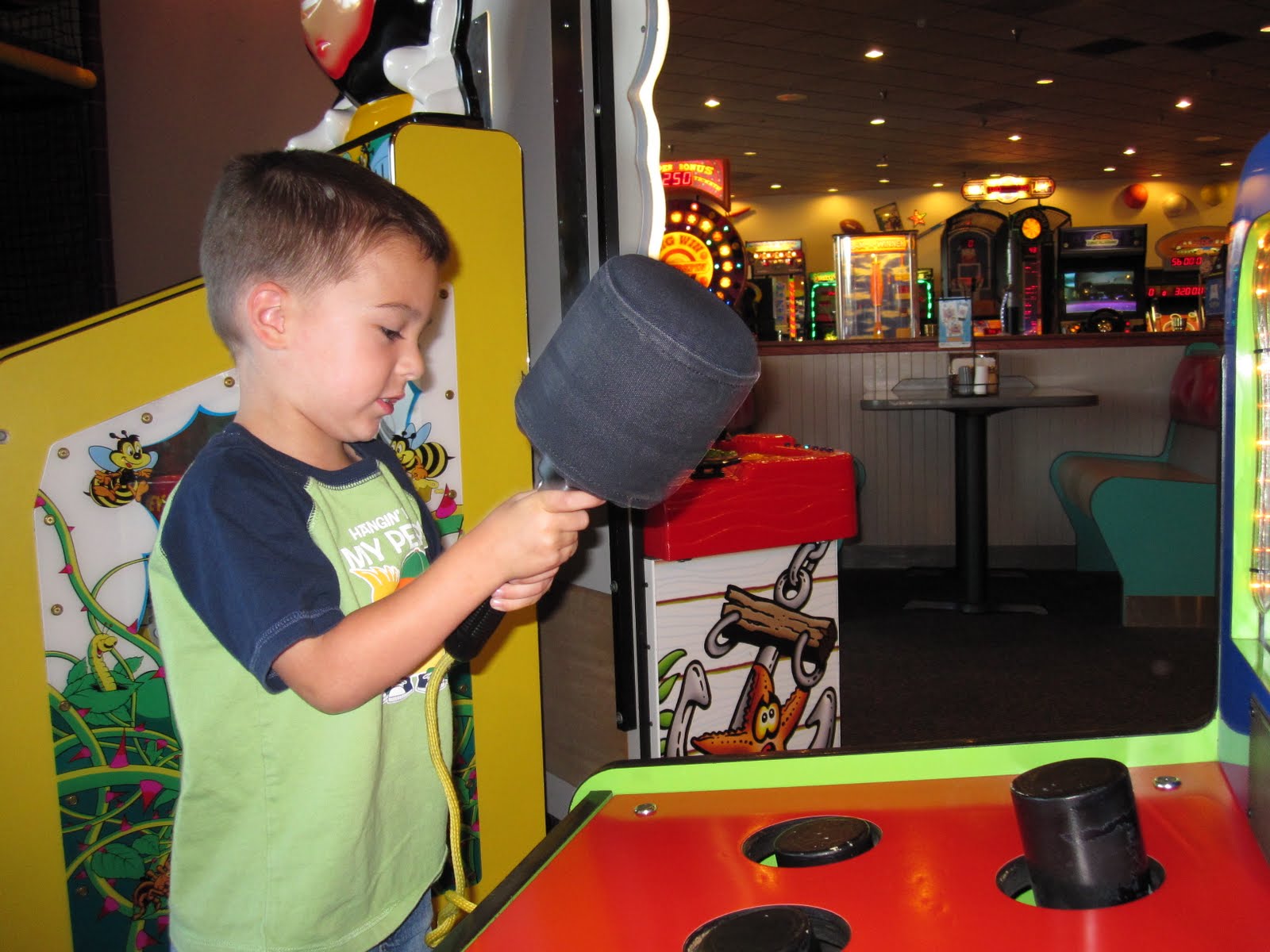chuck e cheese flying bike