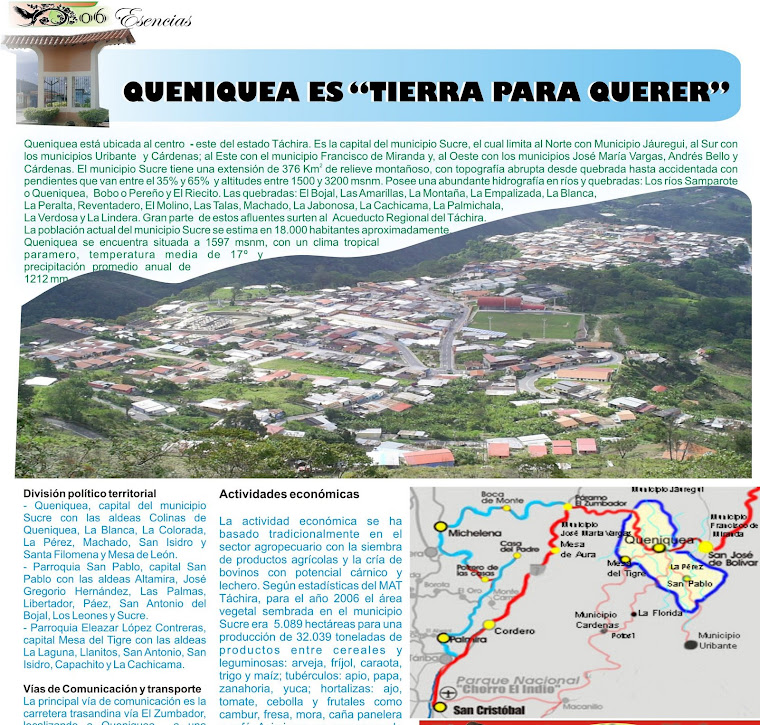 QUENIQUEA: "TIERRA PARA QUERER Y VOLVER"