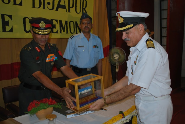 Maj Gen VSS Goudar presented with Souvenir