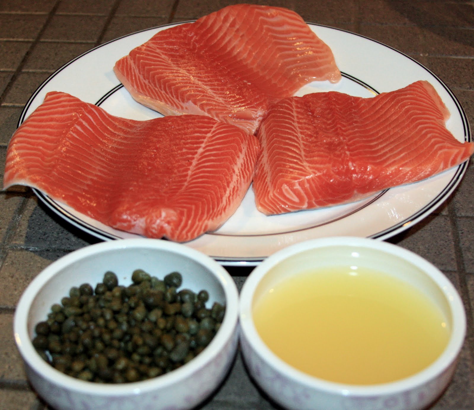 The Pink Housewife Panfried Trout with Lemon & Garlic Green Beans