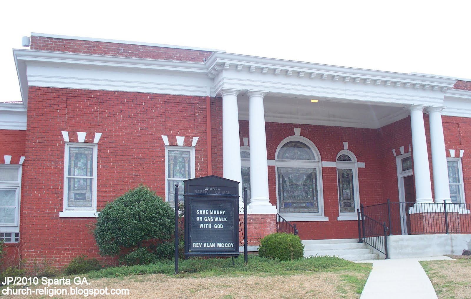 BAPTIST, Sparta Baptist Church building, Sparta Georgia, Reverend Alan ...