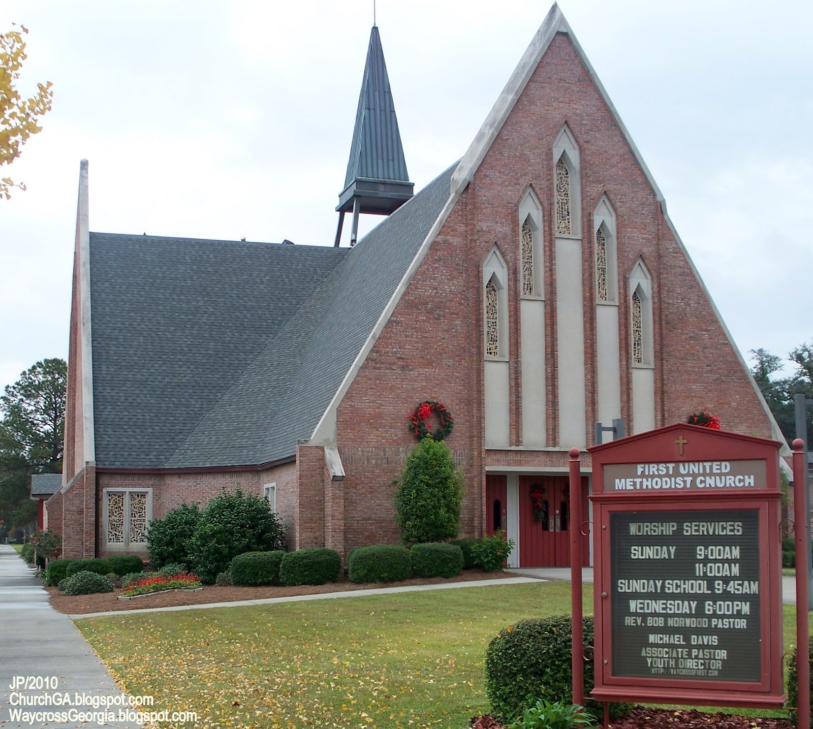 GA.FL.AL.Church First Baptist United Methodist Jehovah Catholic