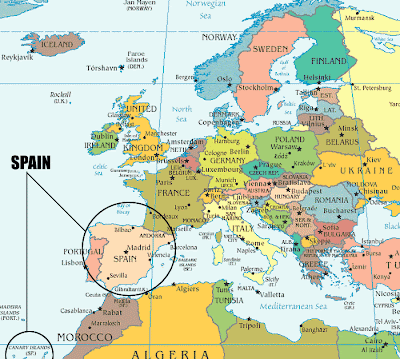 TRAVEL INTO WORLD: Map of Spain