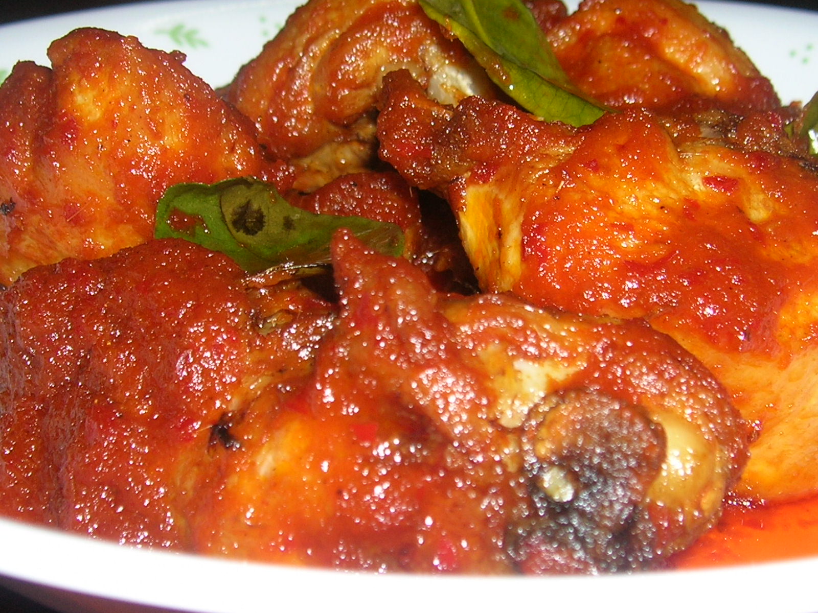 Ayam Masak Merah Daun Limau Purut