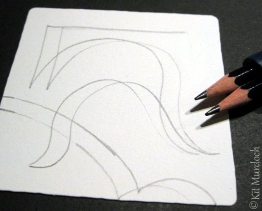 Kit @ Dreamscribe Designs: Two-pencil-string technique