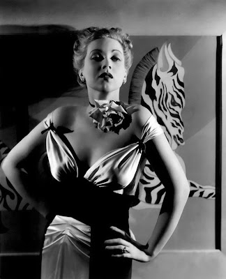 Ann Sothern strikes a pose in grayscale.