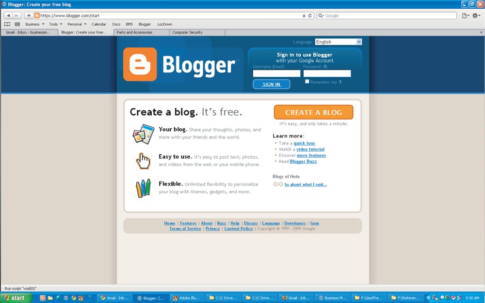 Step #2 - Go to Blogger.com