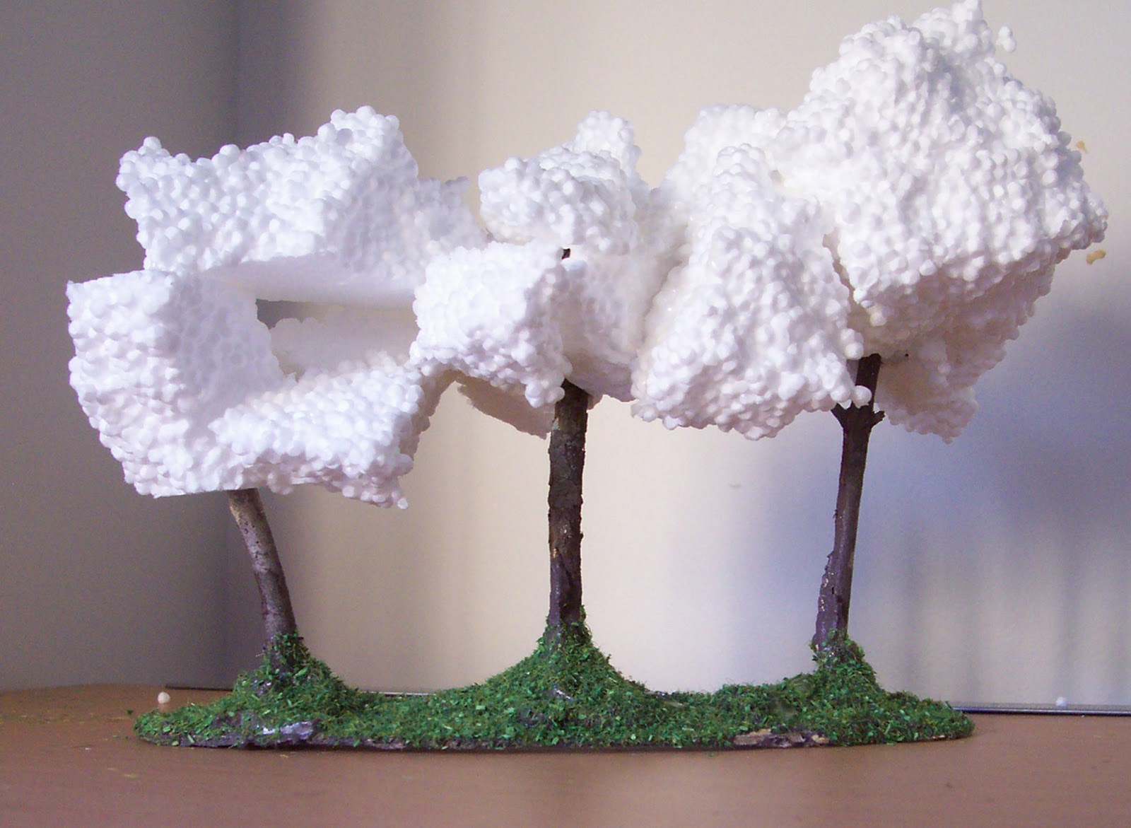 Little Plastic Men Foam Trees