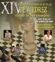 Cartel del el XIV Torneo Internacional de Ajedrez Ciudad de Dos Hermanas 2008