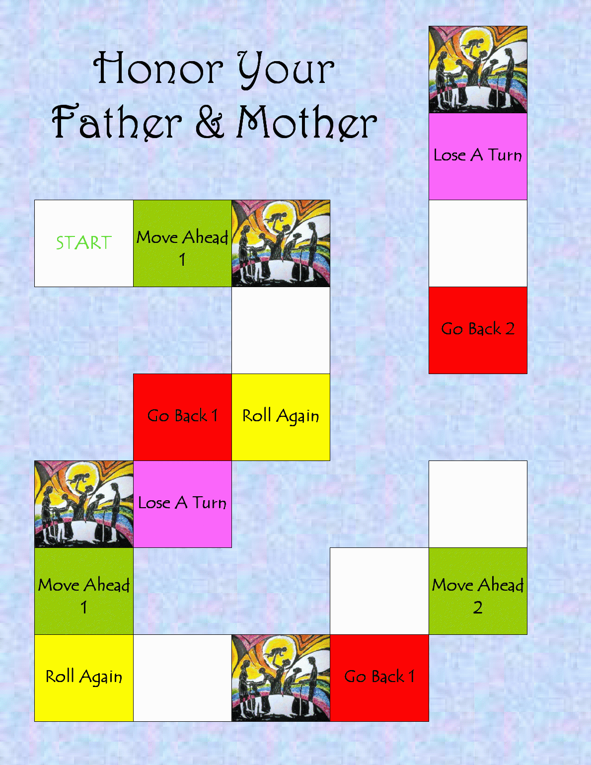 [HonorYourFather&MotherGameBoard1.png]