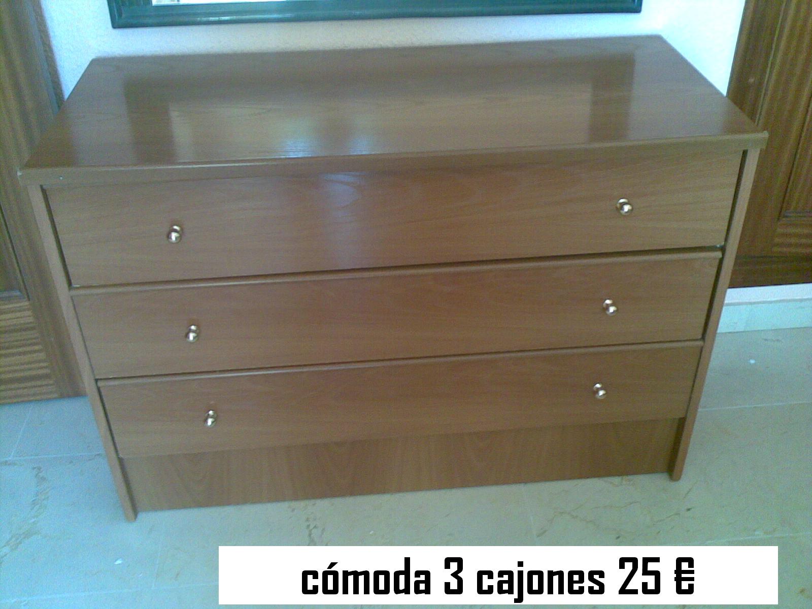 VENTA MOBILIARIO POR TRASLADO URGENTE: COMODA 3 CAJONES