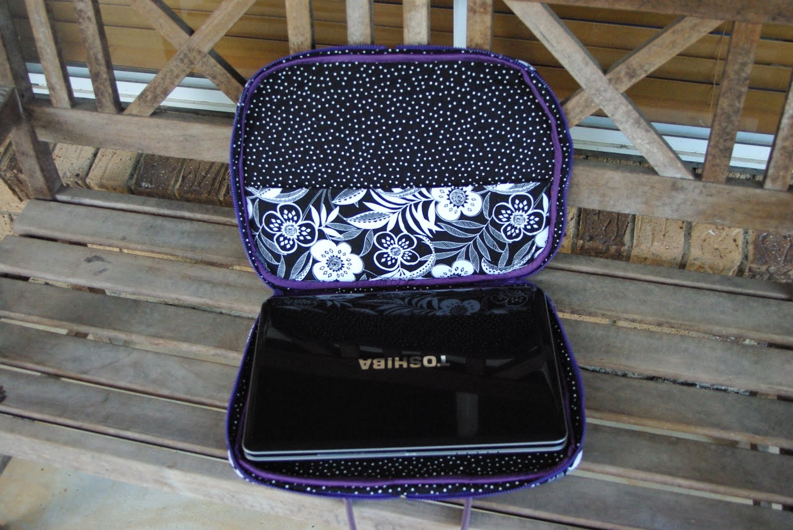 Deb's Daily Journal My unique handmade laptop bag