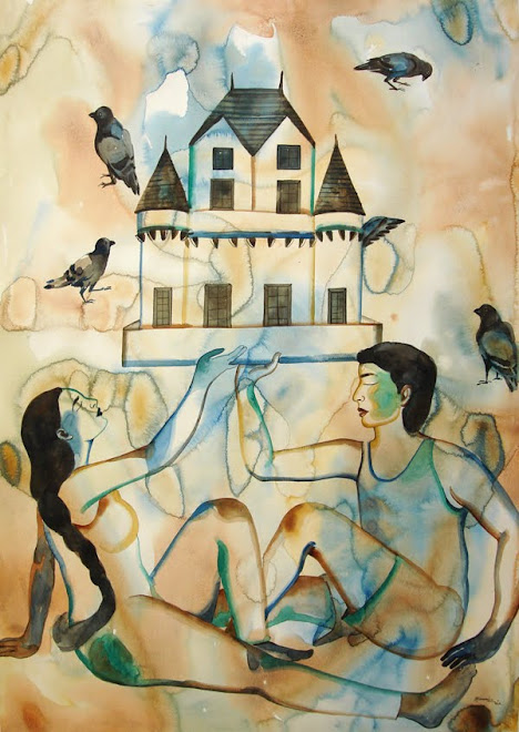 home sweet home.28x40in,wc on paper,2009