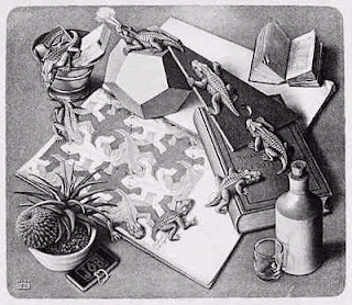 Lagartos desenho Escher