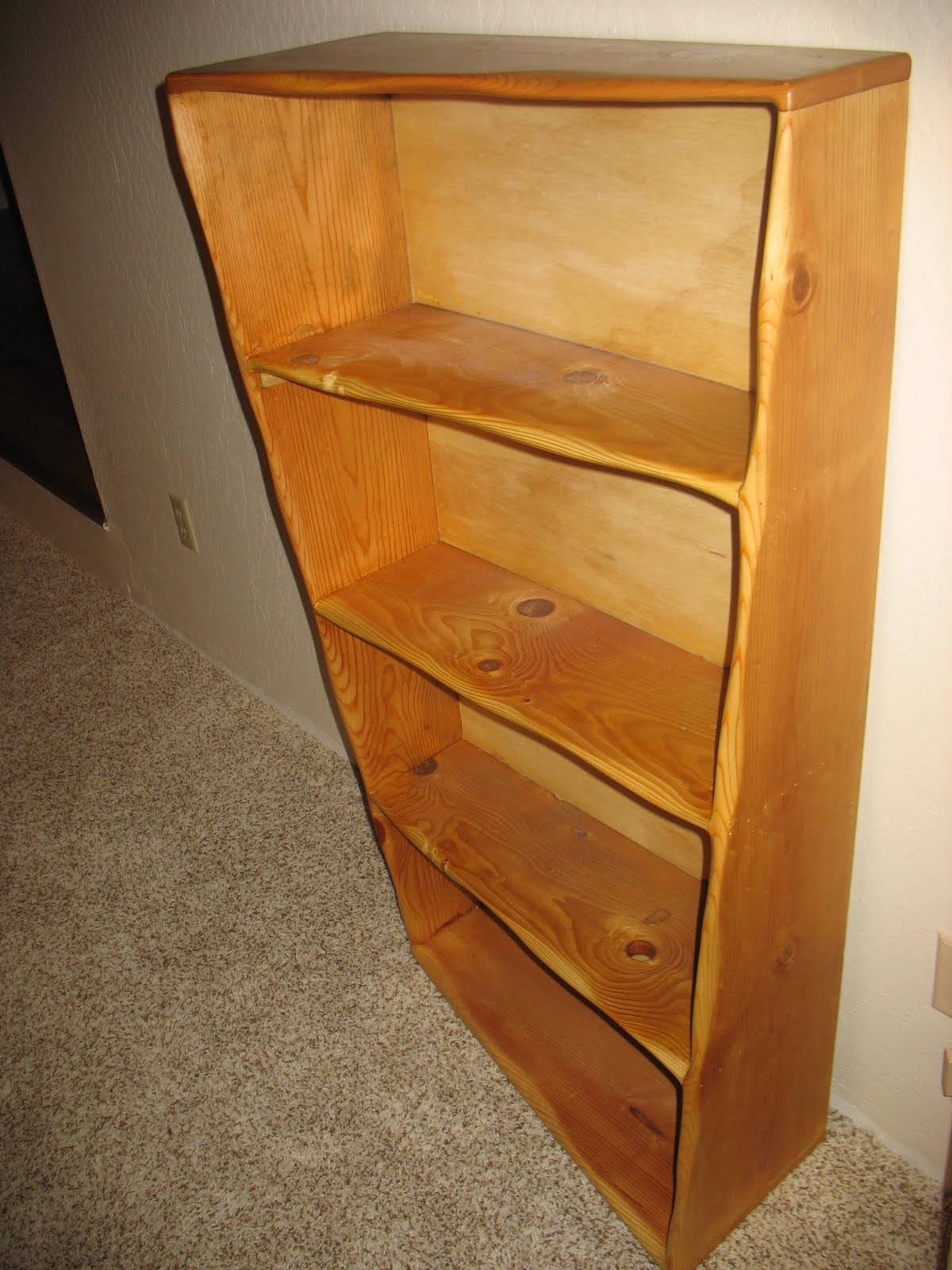 Lost in desert designs pine wood twisty shelves 