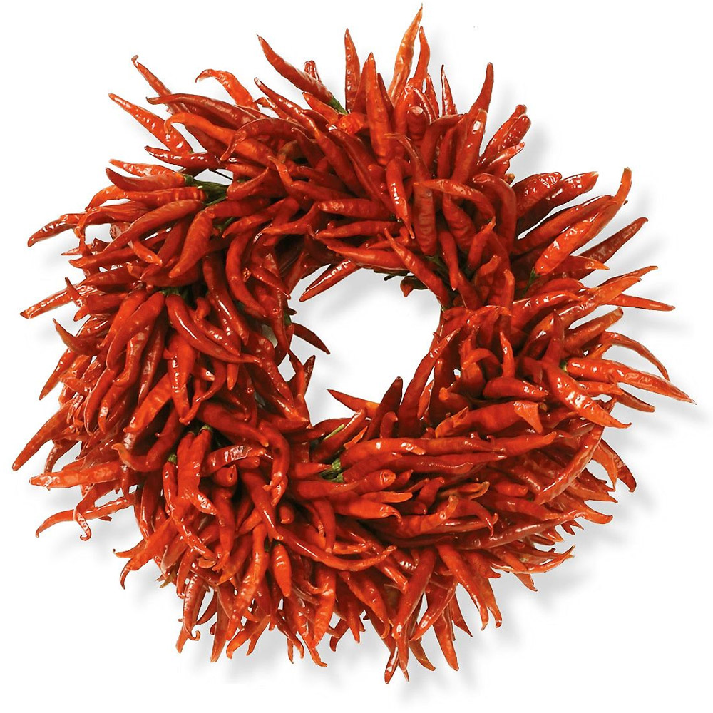 Decorative work: Organic Chili Wreath
