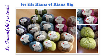 fils à tricoter Riana et Riana Big Gedifra