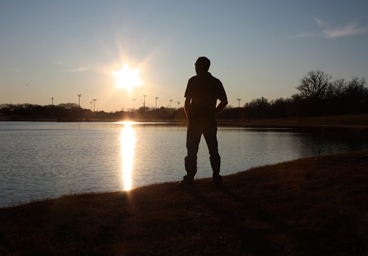 Sunset at Andy Brown Park East