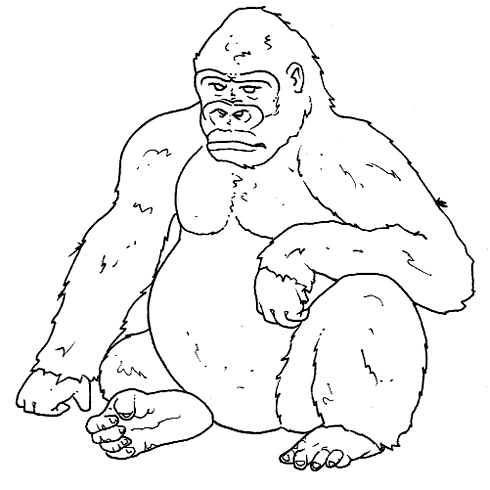 tarzan pounding his chest coloring pages - photo #5