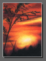 Silhouette Sky #21 by Dee Overly, Colored Pencil