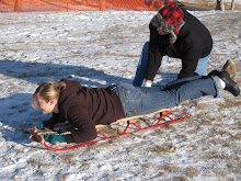 Sledding with my dad
