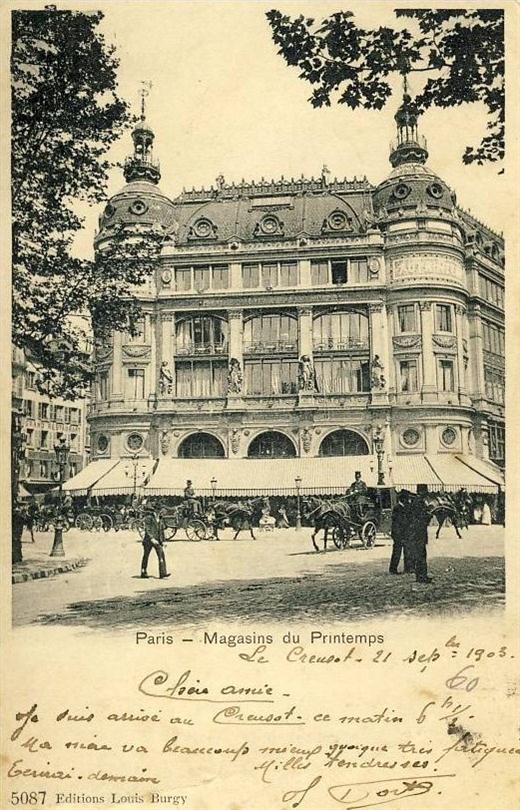 CommercesImmarcescibles Le Printemps Paris (suite)