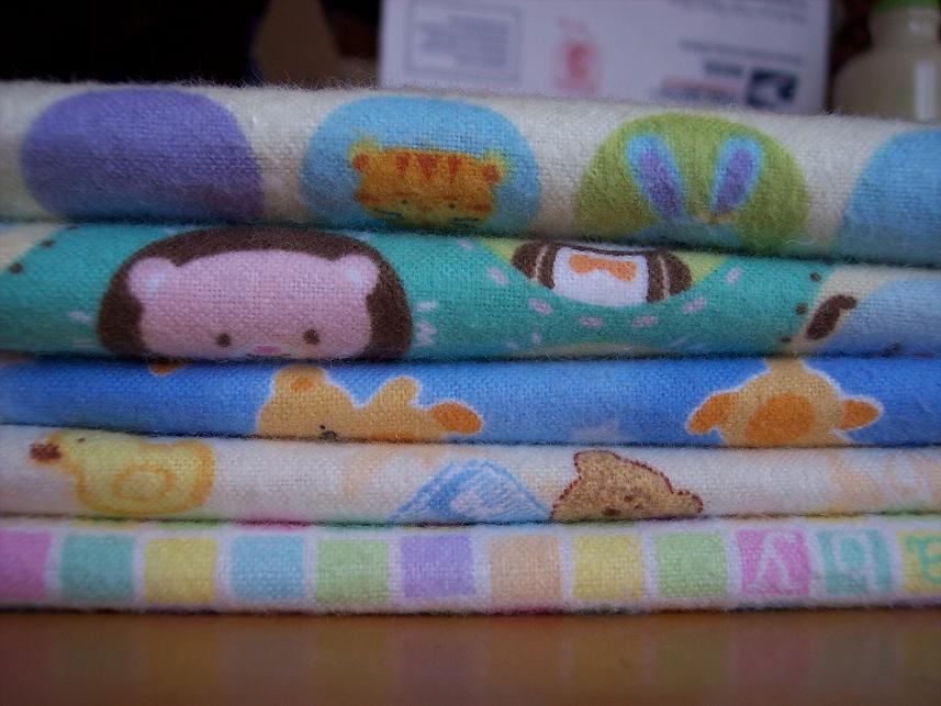 The Quilter's Bag Flannel Fat Quarters Nursery Set A SOLD OUT